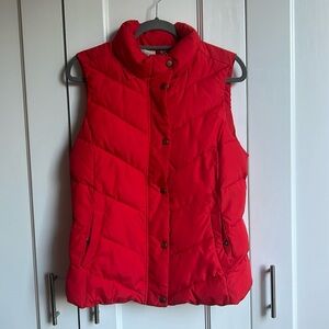 Gap Winter Warmth Women's Red Puffer Vest Size Medium